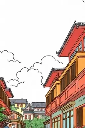 韩国动漫《玻璃温室》竖版海报，玻璃房内盛开的兰花与背影